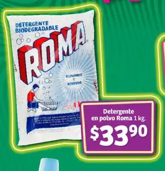 Soriana Mercado Detergente en polvo Roma 1 kg. oferta