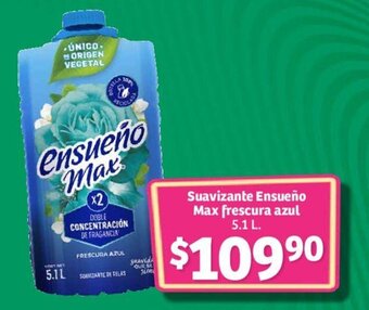 Soriana Mercado Suavizante Ensueño Max frescura azul 5.1 L. oferta