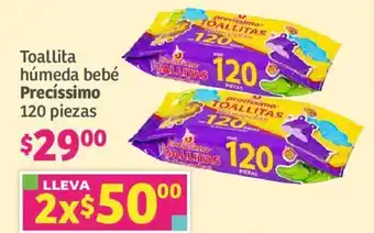 Soriana Mercado Toallita húmeda bebé Precíssimo 120 piezas oferta