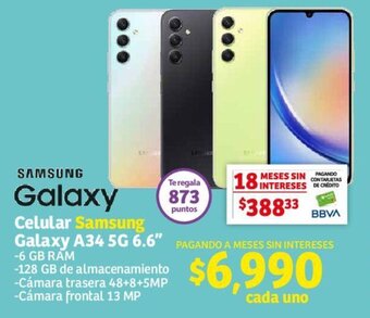 Celular Samsung Galaxy A34 5G 6.6"