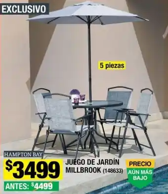 The Home Depot JUEGO DE JARDÍN PRECIO MILLBROOK (148633) oferta