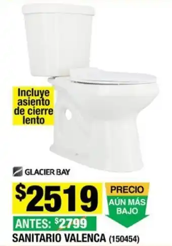 The Home Depot GLACIER BAY ANTES: SANITARIO VALENCA (150454) oferta
