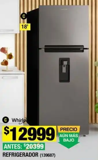 The Home Depot Whirlpool REFRIGERADOR (139687) oferta