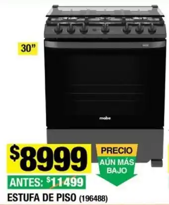 The Home Depot mabe ESTUFA DE PISO (196488) oferta