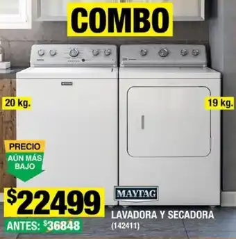 The Home Depot COMBO MAYTAG LAVADORA Y SECADORA (142411) oferta