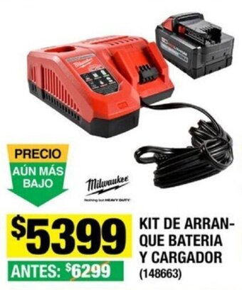 The Home Depot Milwaukee KIT DE ARRAN-QUE BATERIA Y CARGADOR (148663) oferta