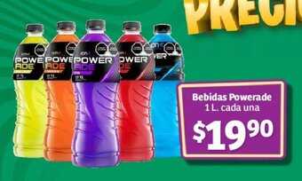 Bebidas Powerade 1 L. cada una