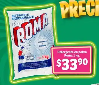 Soriana Súper Detergente en polvo Roma 1 kg. oferta