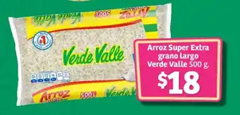 Soriana Express Arroz Super Extra grano largo Verde Valle 500 g. oferta