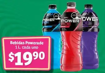 Soriana Express Bebidas Powerade 1 L. cada uno oferta