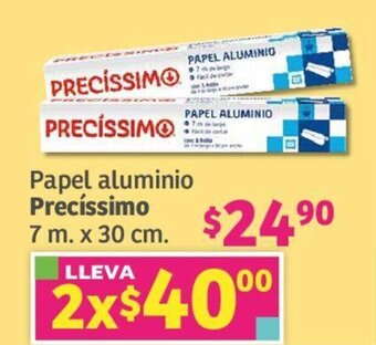 Soriana Express Papel aluminio Precíssimo 7 m. x 30 cm. oferta