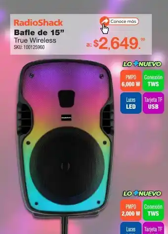 RadioShack Bafle de 15 radioshak oferta