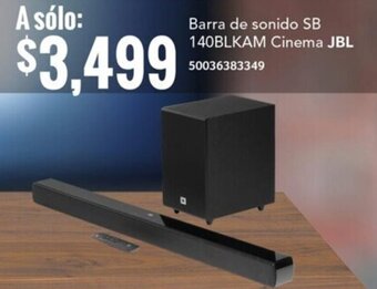 City Club Barra de sonido SB 140BLKAM Cinema JBL 50036383349 oferta