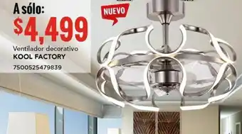 City Club Ventilador decorativo KOOL FACTORY oferta