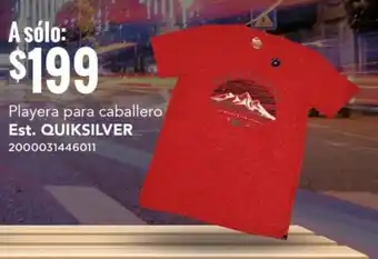 City Club Playera para caballero Est. QUIKSILVER oferta