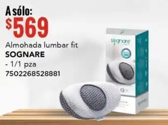 City Club Almohada lumbar fit SOGNARE - 1/1 pza oferta