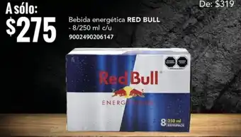 City Club Bebida energética RED BULL - 8/250 ml c/u 9002490206147 oferta