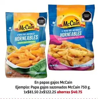 En Papas Gajos McCain 750g