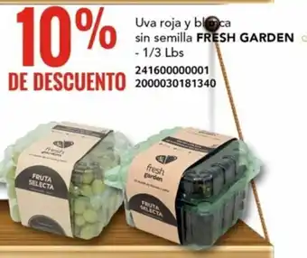 City Club Uva roja y blanca sin semilla FRESH GARDEN - 1/3 Lbs oferta