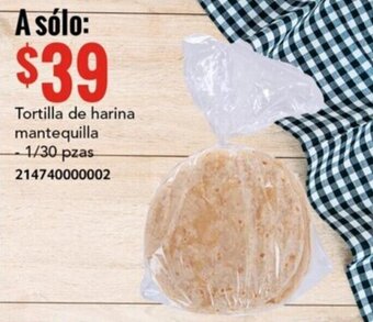 City Club Tortilla de harina mantequilla - 1/30 pzas oferta