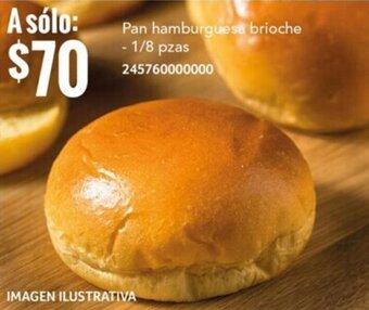 Pan hamburguesa brioche - 1/8 pzas