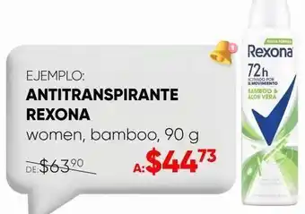 Antitranspirante en aerosol rexona bamboo 150 ml