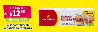 Soriana Súper Bolsa para Alimento Precíssimo Chica 50 pzas oferta