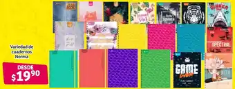 Vareidad de Cuadernos Norma