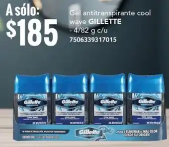 City Club Gel antitranspirante cool wave GILLETTE -4/82 g oferta