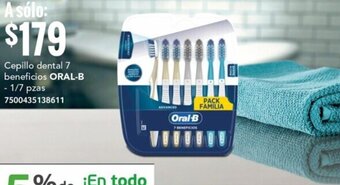City Club Cepillo dental 7 beneficios ORAL-B - 1/7 pzas 7500435138611 oferta