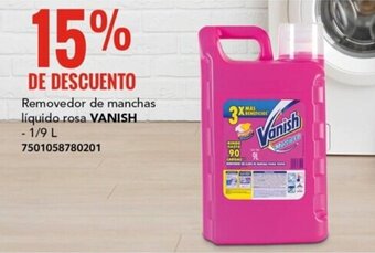 City Club Removedor de manchas líquido rosa VANISH -1/9L oferta
