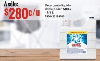 City Club Detergente líquido doble poder ARIEL - 1/8 L oferta