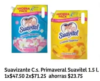 Soriana Súper Suavizante C.s. Primaveral Suavitel 1.5L oferta