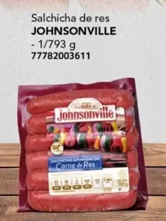 City Club Salchicha de res JOHNSONVILLE - 1/793 g 77782003611 oferta