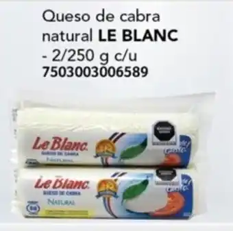 City Club Queso de cabra natural LE BLANC -2/250 g oferta