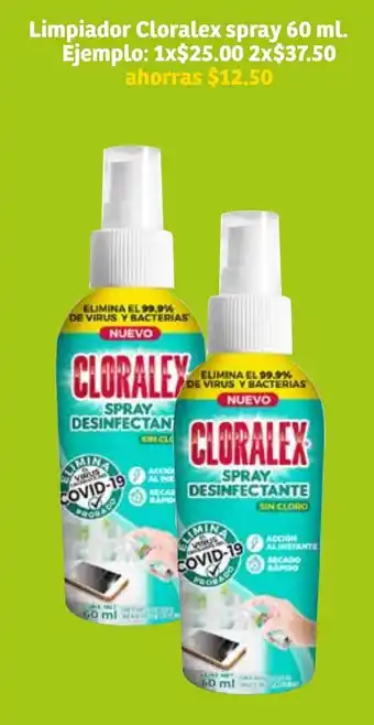 Soriana Súper Limpiador Cloralex Spray 60ml oferta
