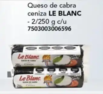City Club Queso de cabra ceniza LE BLANC -2/250 g oferta
