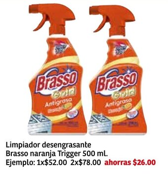 Limpiador Desengrasante Brasso Naranja Trigger 500ml