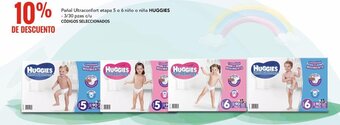 City Club Pañal Ultraconfort etapa 5 o 6 niño o niña HUGGIES - 3/30 pzas c/u oferta