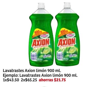 Lavatrastes Axion Limón 900ml