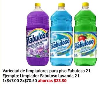 Variedad de Limpiadores para Piso Fabuloso 2L