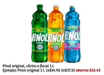 Soriana Súper Pinol Original, Cítrico o Floral 1L oferta
