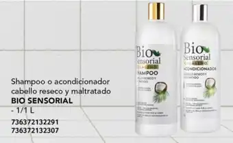 Shampoo o acondicionador cabello reseco y maltratado BIO SENSORIAL -1/1L
