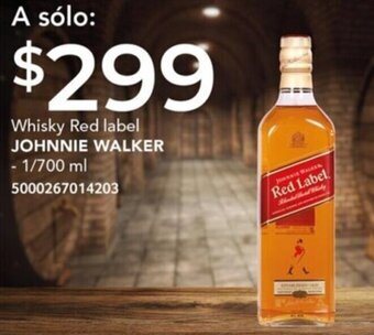 City Club Whisky Red label JOHNNIE WALKER - 1/700 ml oferta