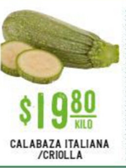 Soriana Súper Calabaza Italiana/Criolla oferta