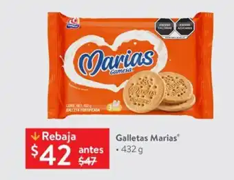 Walmart Galletas Marias • 432 g oferta