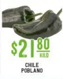 Soriana Súper Chile Poblano oferta