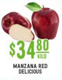 Soriana Súper Manzana Red Delicious oferta