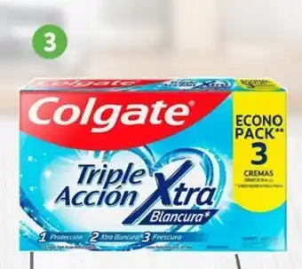 Walmart Crema dental triple acción Colgate • 3 de 60 ml c/u oferta