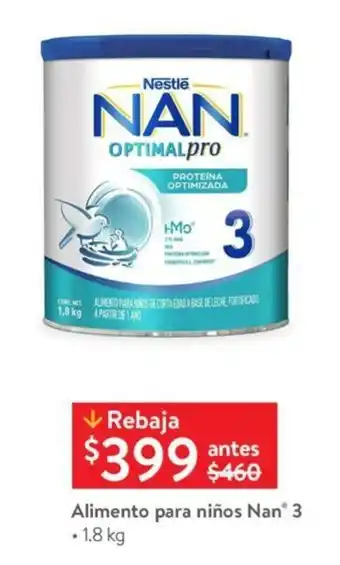 Alimento para niños Nan 3 • 1.8 kg